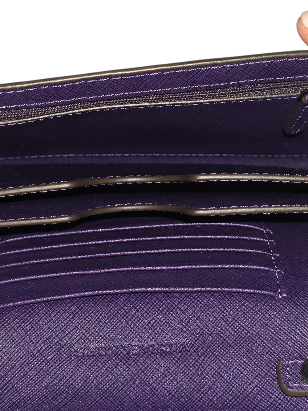Michael Kors Purple Crossbody Wallet NEW - Picture 5 of 8